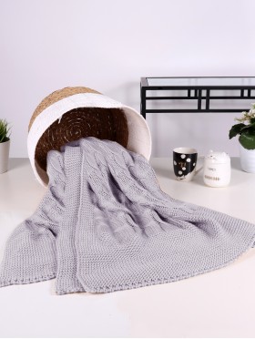 Premium Cable Knitted Soft Blanket